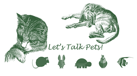 logo of pets with a cat and a dog